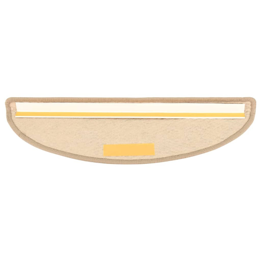 Trapmatten zelfklevend 15 st sisal-look 56x17x3 cm zandkleurig 56 x 20 cm Zand
