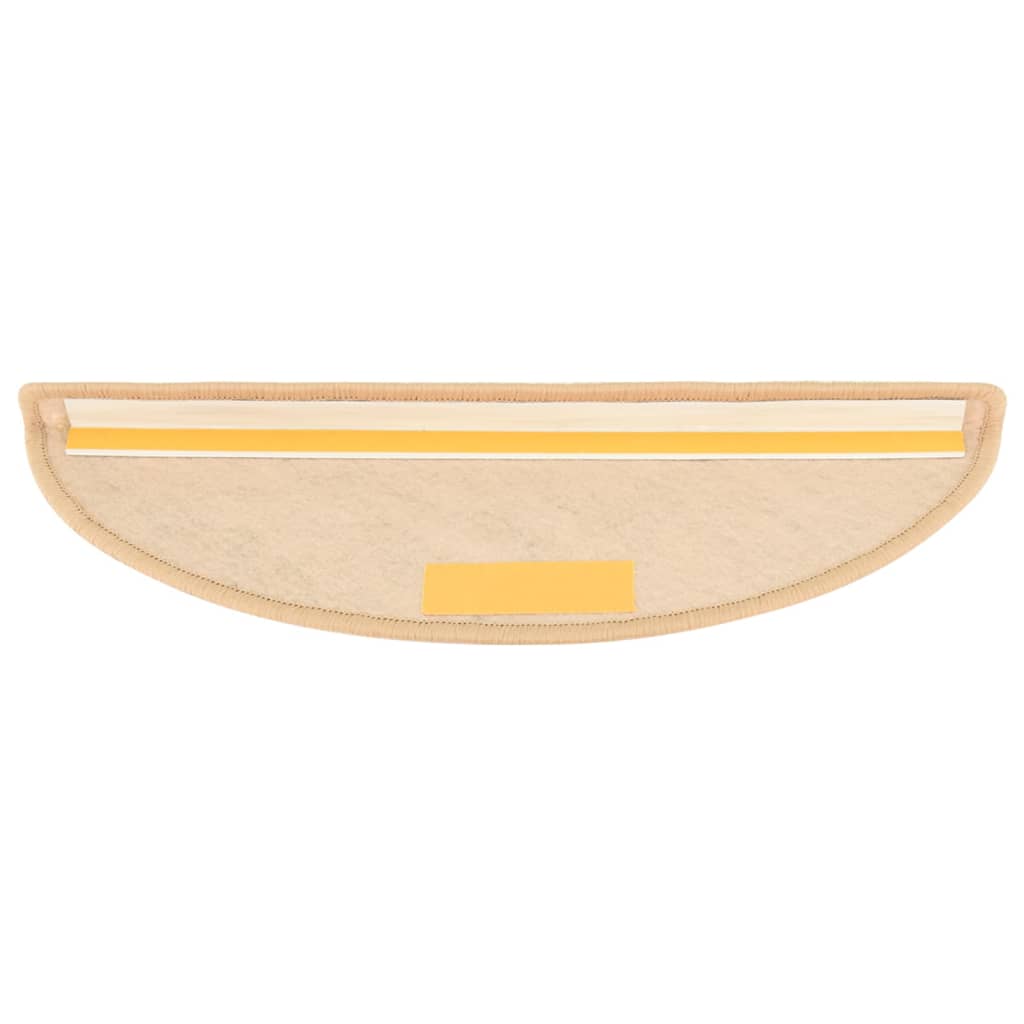 Trapmatten zelfklevend 15 st sisal-look 56x17x3 cm lichtbeige 56 x 20 cm Lichtbeige