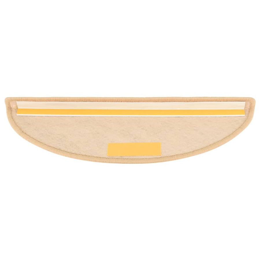 Trapmatten zelfklevend 15 st sisal-look 56x17x3 cm lichtbeige 56 x 20 cm Lichtbeige
