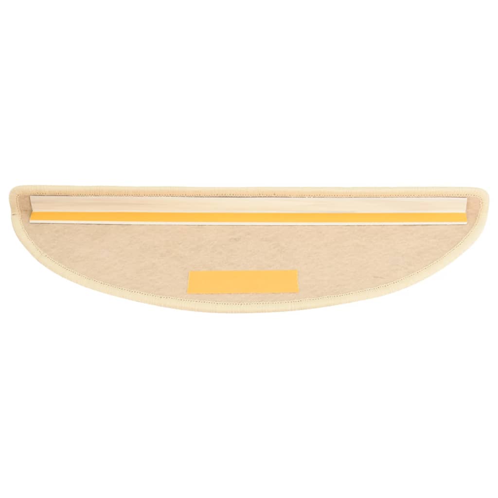 Trapmatten zelfklevend 15 st sisal-look 56x17x3 cm crèmekleurig 56 x 20 cm Crème
