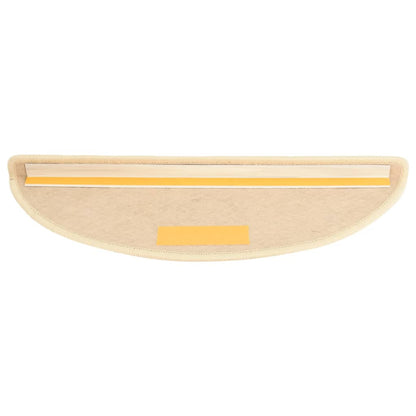 Trapmatten zelfklevend 15 st sisal-look 56x17x3 cm crèmekleurig 56 x 20 cm Crème