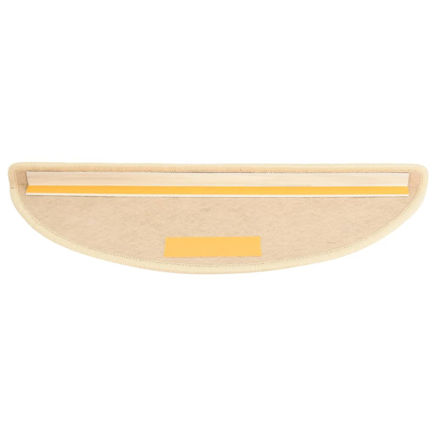 Trapmatten zelfklevend 15 st sisal-look 56x17x3 cm crèmekleurig 56 x 20 cm Crème