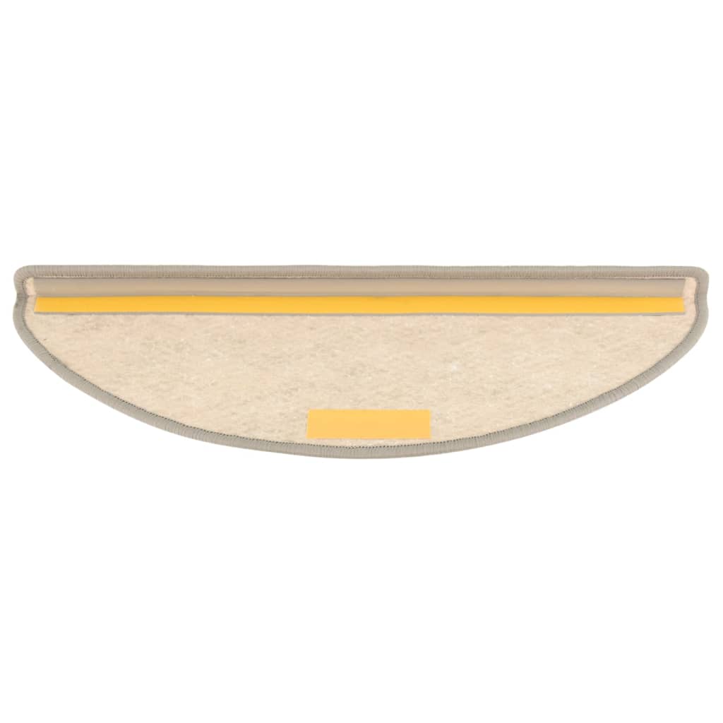 Trapmatten zelfklevend 15 st sisal-look 65x21x4 cm beige 65 x 25 cm Beige