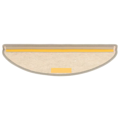 Trapmatten zelfklevend 15 st sisal-look 65x21x4 cm beige 65 x 25 cm Beige