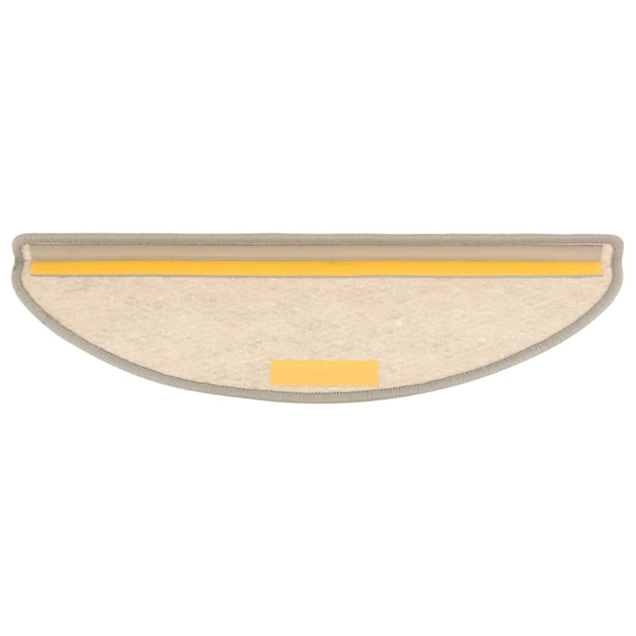 Trapmatten zelfklevend 15 st sisal-look 65x21x4 cm beige 65 x 25 cm Beige