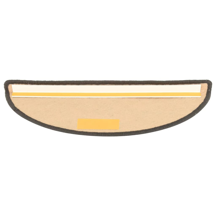 Trapmatten zelfklevend 15st sisal-look 65x21x4cm antracietkleur 65 x 25 cm Zilver