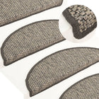 Trapmatten 15 st sisal-look 65x21 cm grijs-beige