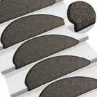 Trapmatten zelfklevend 15 stuks 65x21x4 cm antraciet
