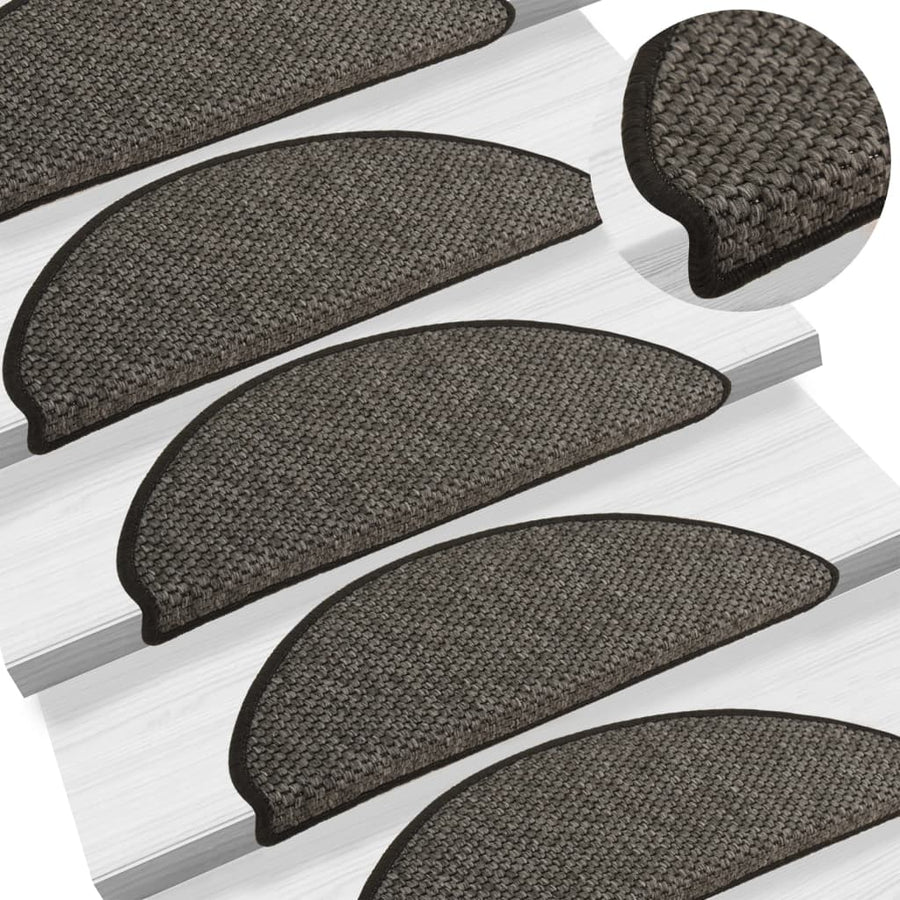 Trapmatten Zelfklevend St Sisal-Look 65X21X4Cm Kleur 65 x 25 cm Antraciet