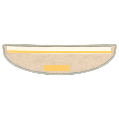 Trapmatten zelfklevend 15 st sisal-look 65x21x4 cm grijs 65 x 25 cm Grijs