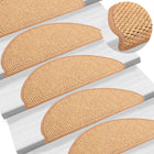Trapmatten 15 st sisal-look 65x21 cm oranje