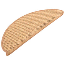 Trapmatten zelfklevend 15 st sisal-look 65x21x4 cm oranje 65 x 25 cm orange