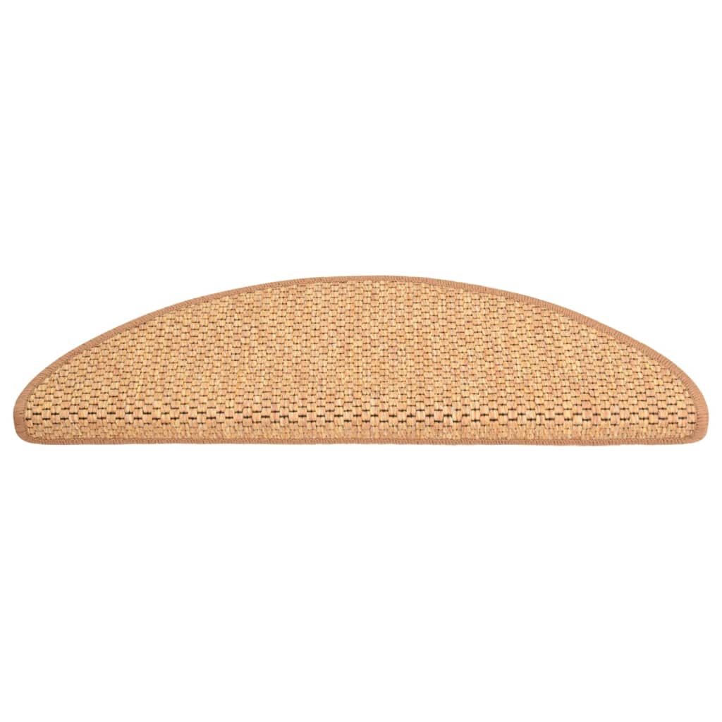 Trapmatten zelfklevend 15 st sisal-look 65x21x4 cm oranje 65 x 25 cm orange