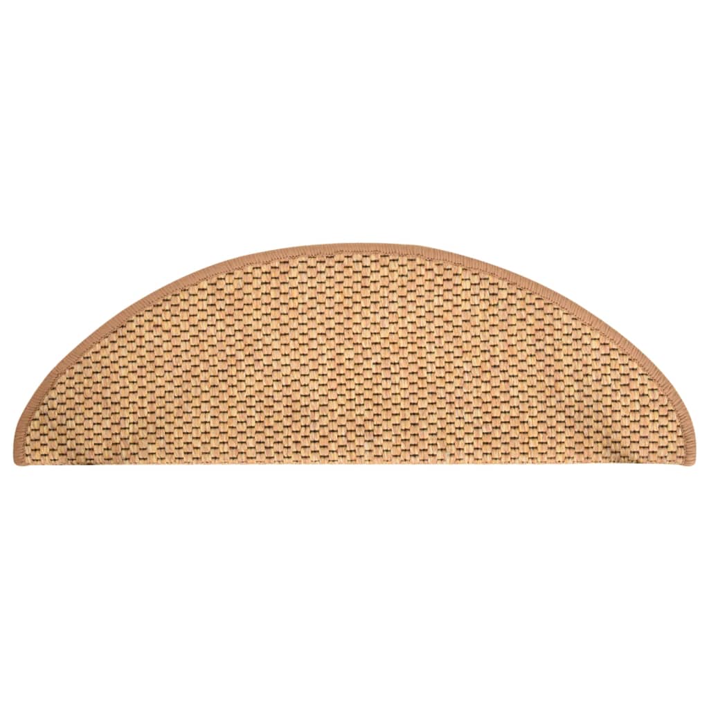Trapmatten zelfklevend 15 st sisal-look 65x21x4 cm oranje 65 x 25 cm orange