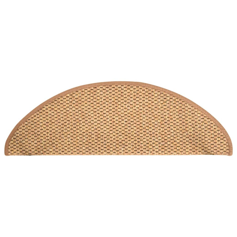 Trapmatten zelfklevend 15 st sisal-look 65x21x4 cm oranje 65 x 25 cm orange