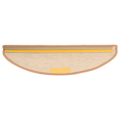 Trapmatten zelfklevend 15 st sisal-look 65x21x4 cm oranje 65 x 25 cm orange