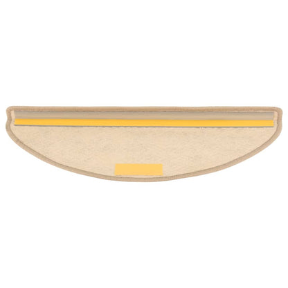 Trapmatten zelfklevend 15 st sisal-look 65x21x4 cm zandkleurig 65 x 25 cm Zand
