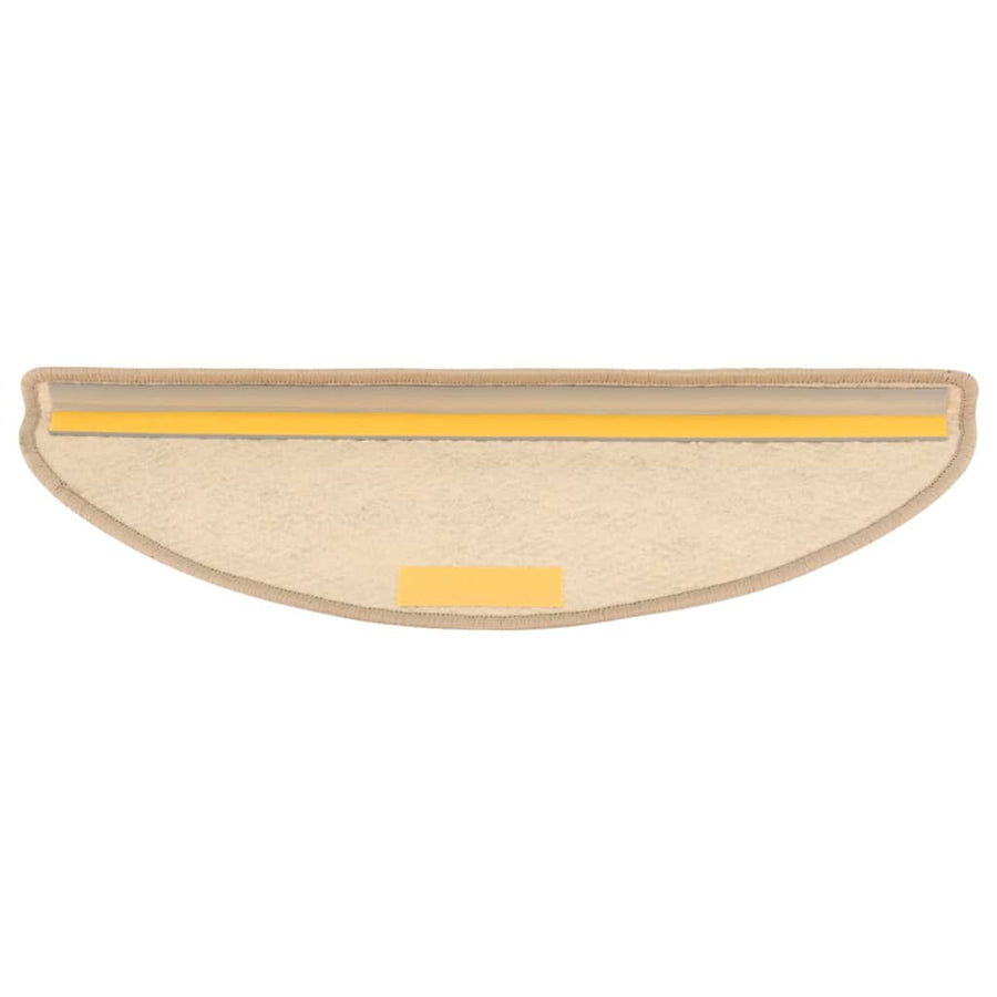 Trapmatten zelfklevend 15 st sisal-look 65x21x4 cm zandkleurig 65 x 25 cm Zand