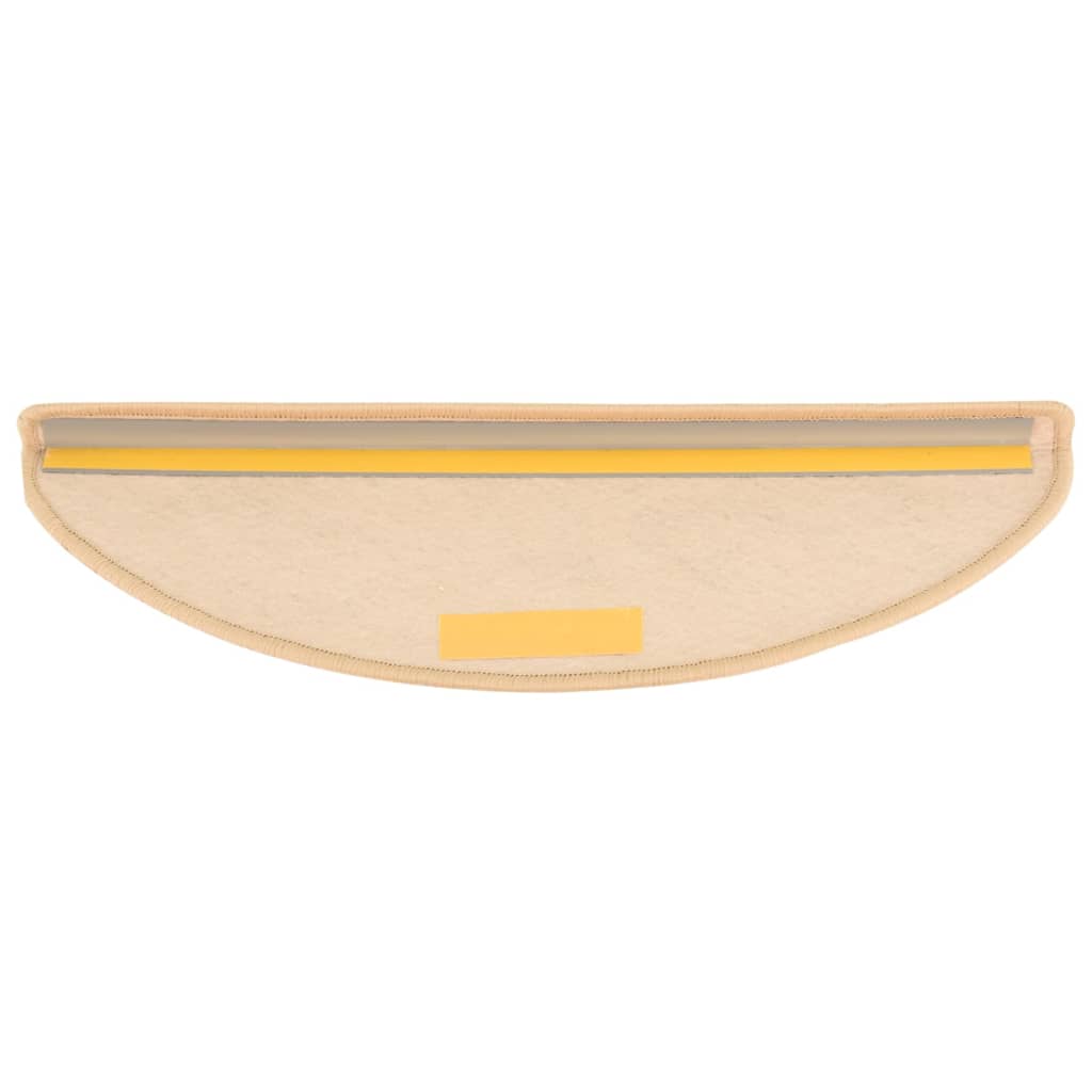 Trapmatten zelfklevend 15 st sisal-look 65x21x4 cm lichtbeige 65 x 25 cm Lichtbeige