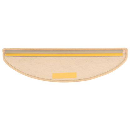 Trapmatten zelfklevend 15 st sisal-look 65x21x4 cm lichtbeige 65 x 25 cm Lichtbeige