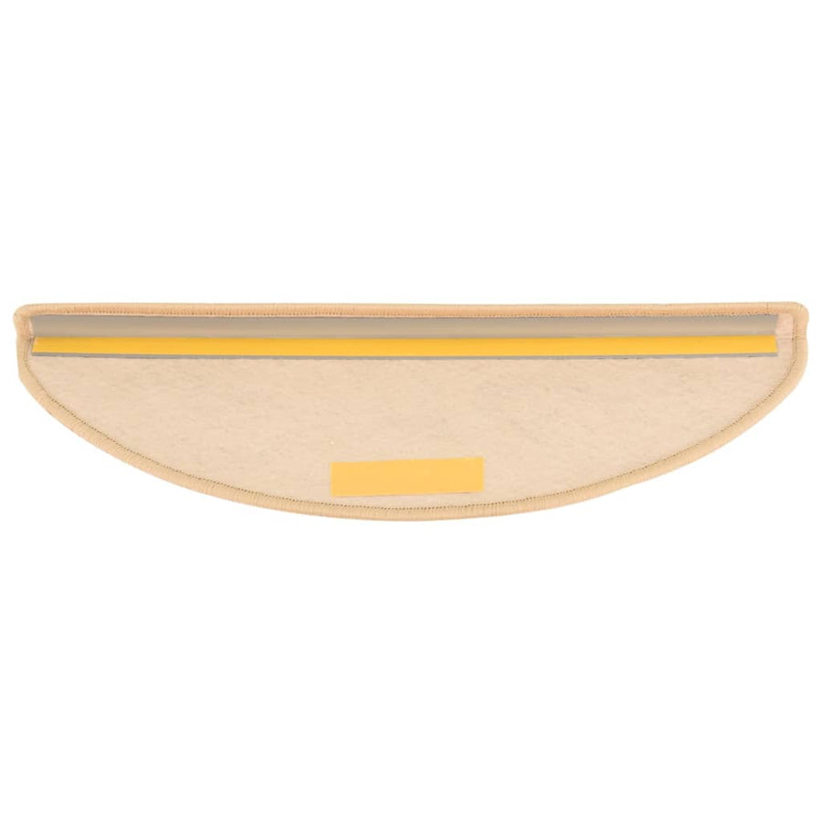 Trapmatten zelfklevend 15 st sisal-look 65x21x4 cm lichtbeige 65 x 25 cm Lichtbeige