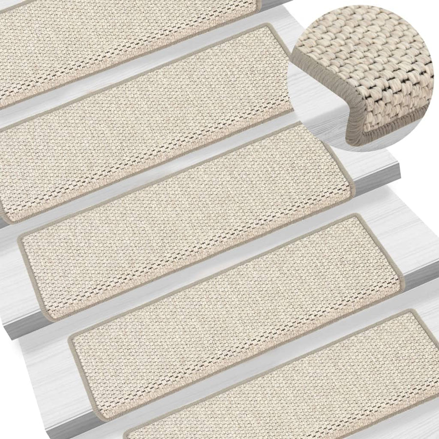 Trapmatten Zelfklevend Sisal-Look 65X21X4 Cm Beige