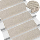 Trapmatten Zelfklevend Sisal-Look 65X21X4Cm Kleurig Zilver