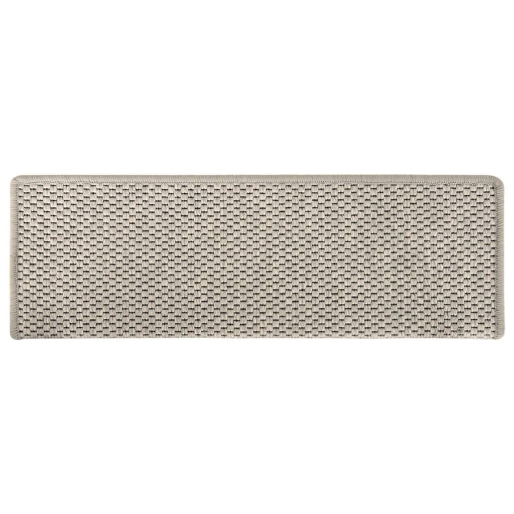 Trapmatten Zelfklevend Sisal-Look 65X21X4Cm Kleurig Zilver