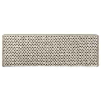Trapmatten Zelfklevend Sisal-Look 65X21X4Cm Kleurig Zilver