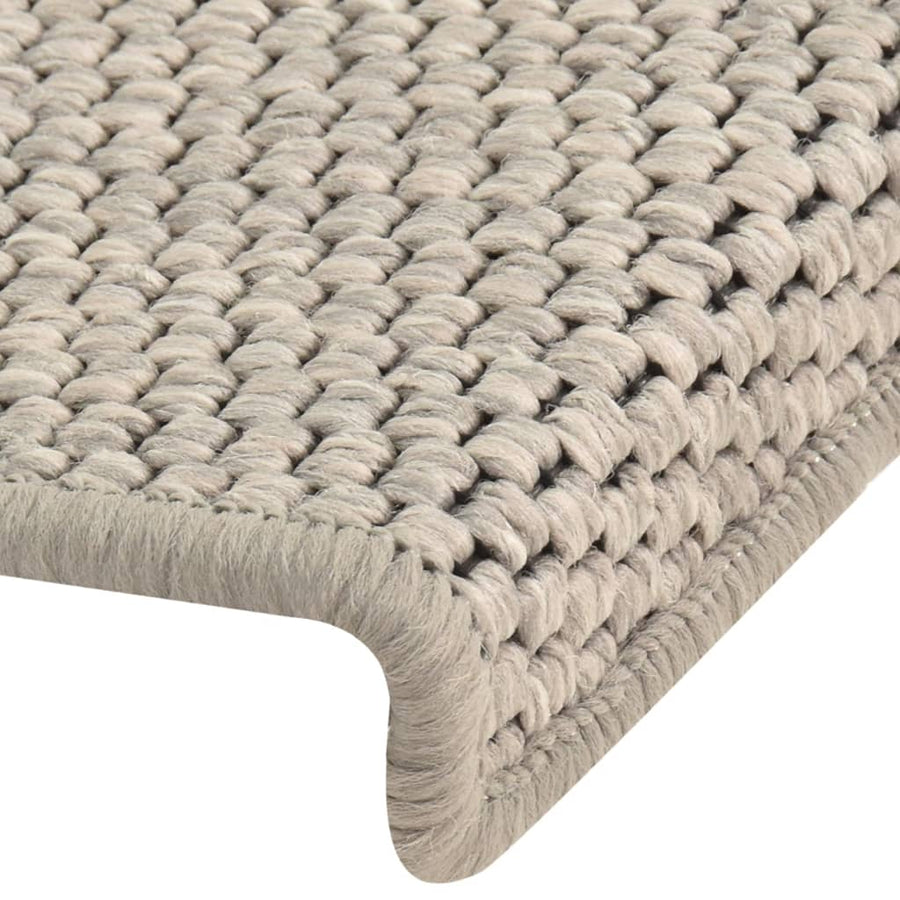 Trapmatten Zelfklevend Sisal-Look 65X21X4Cm Kleurig Zilver