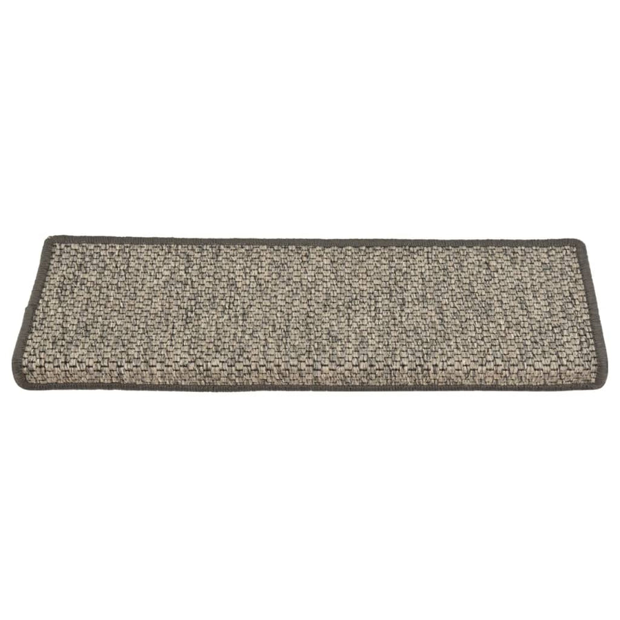 Trapmatten Zelfklevend St Sisal-Look 65X21X4Cm Grijs en beige