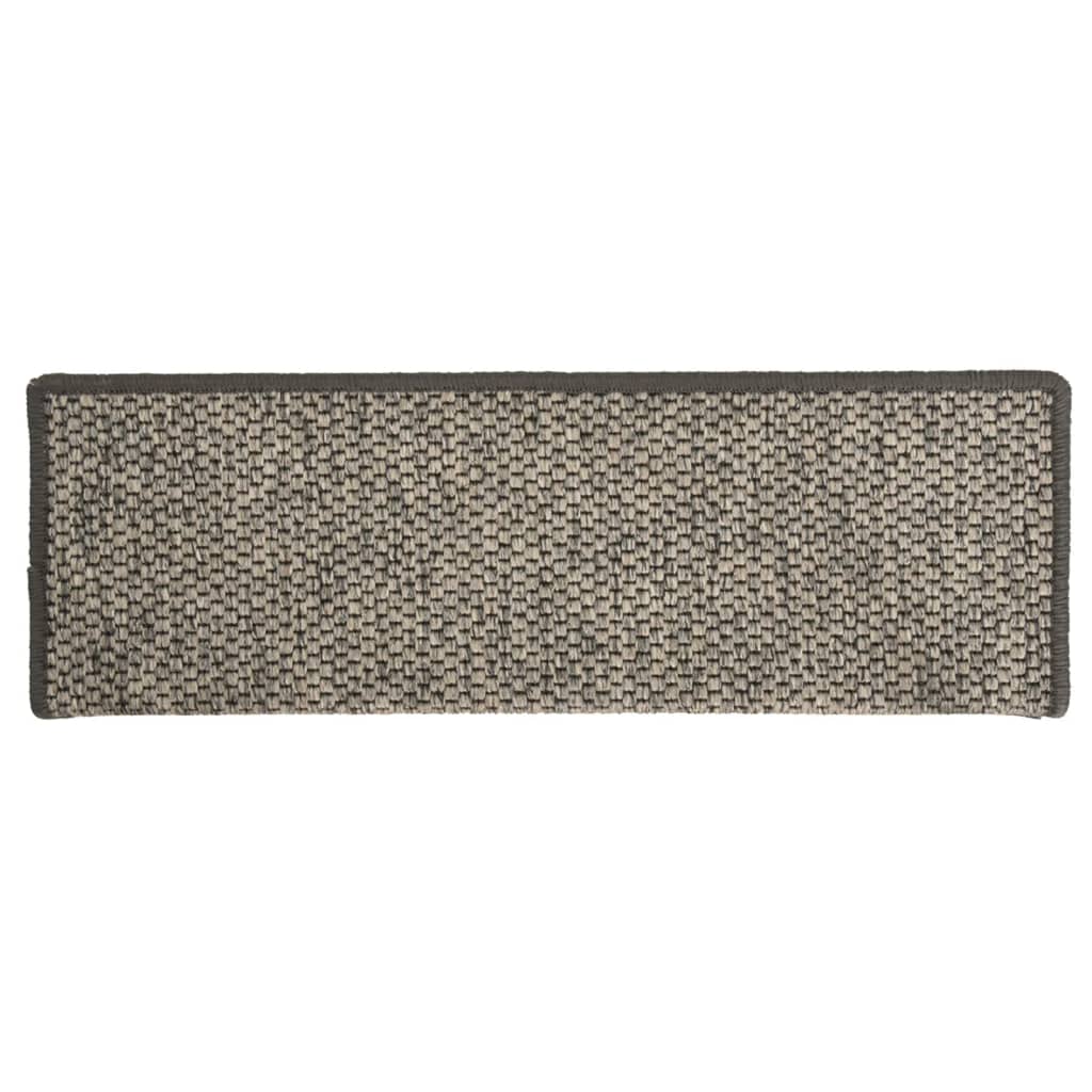 Trapmatten Zelfklevend St Sisal-Look 65X21X4Cm Grijs en beige