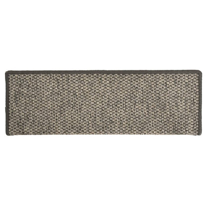 Trapmatten Zelfklevend St Sisal-Look 65X21X4Cm Grijs en beige