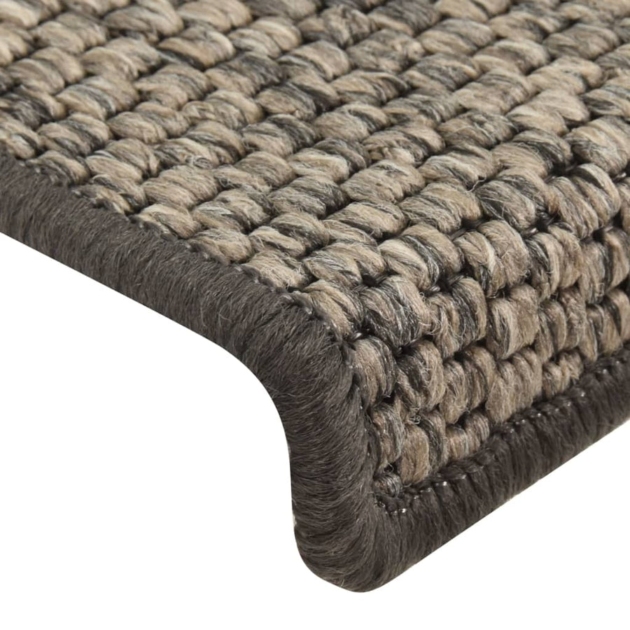 Trapmatten Zelfklevend St Sisal-Look 65X21X4Cm Grijs en beige