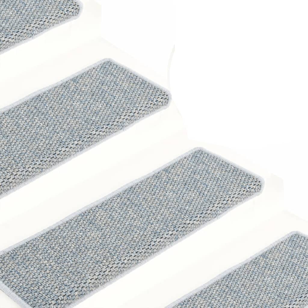 Trapmatten Zelfklevend Sisal-Look 65X21X4 Cm Blauw