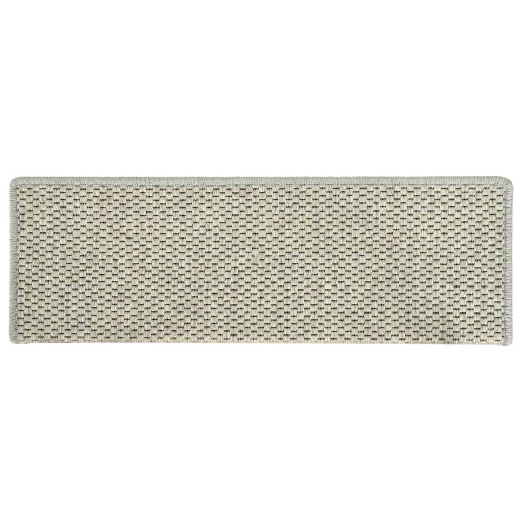 Trapmatten Zelfklevend Sisal-Look 65X21X4 Cm Grijs
