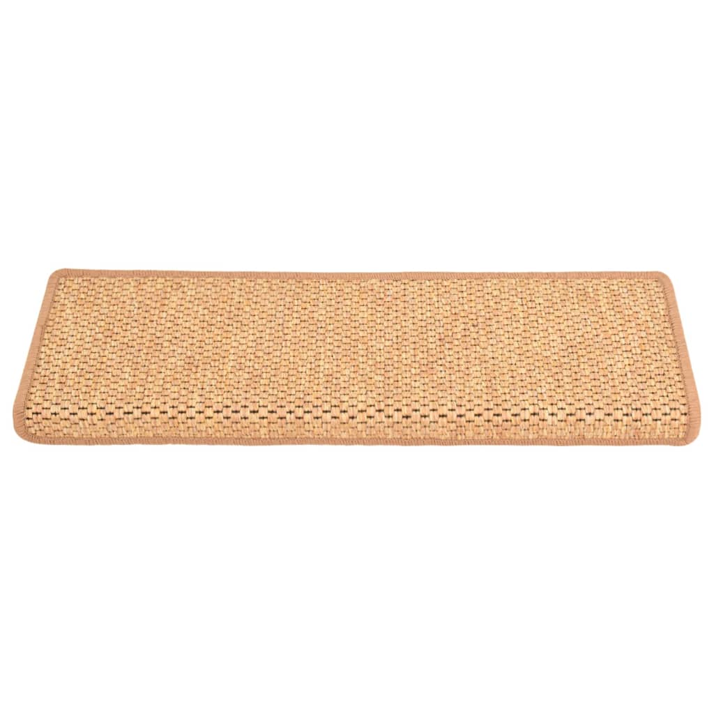 Trapmatten Zelfklevend 15 St Sisal-Look 65X21X4 Cm Oranje 65 x 25 cm orange