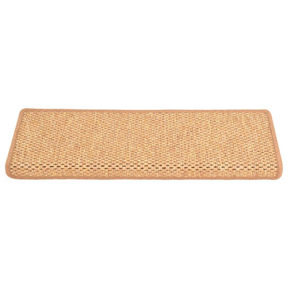 Trapmatten Zelfklevend 15 St Sisal-Look 65X21X4 Cm Oranje 65 x 25 cm orange