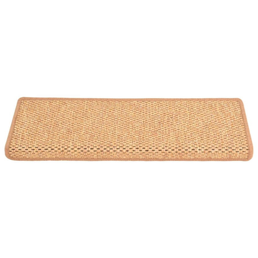 Trapmatten Zelfklevend 15 St Sisal-Look 65X21X4 Cm Oranje 65 x 25 cm orange