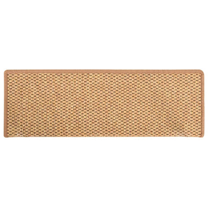 Trapmatten Zelfklevend 15 St Sisal-Look 65X21X4 Cm Oranje 65 x 25 cm orange