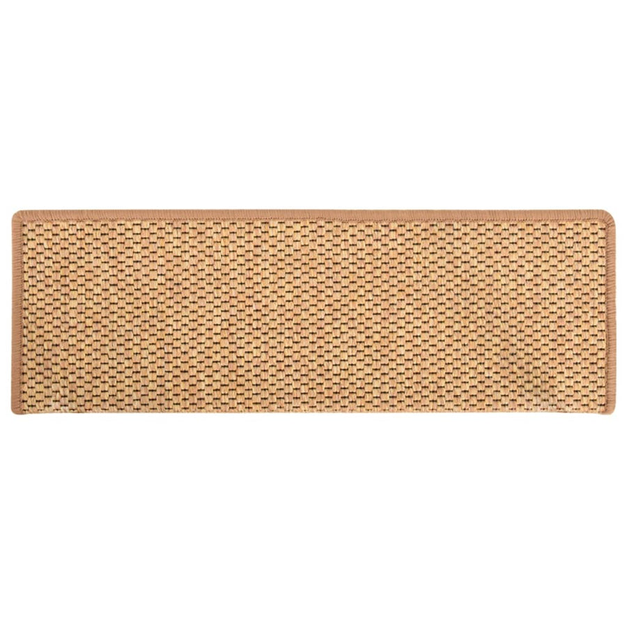 Trapmatten Zelfklevend 15 St Sisal-Look 65X21X4 Cm Oranje 65 x 25 cm orange