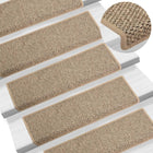 Trapmatten Zelfklevend Sisal-Look 65X21X4 Cm Donkerbeige