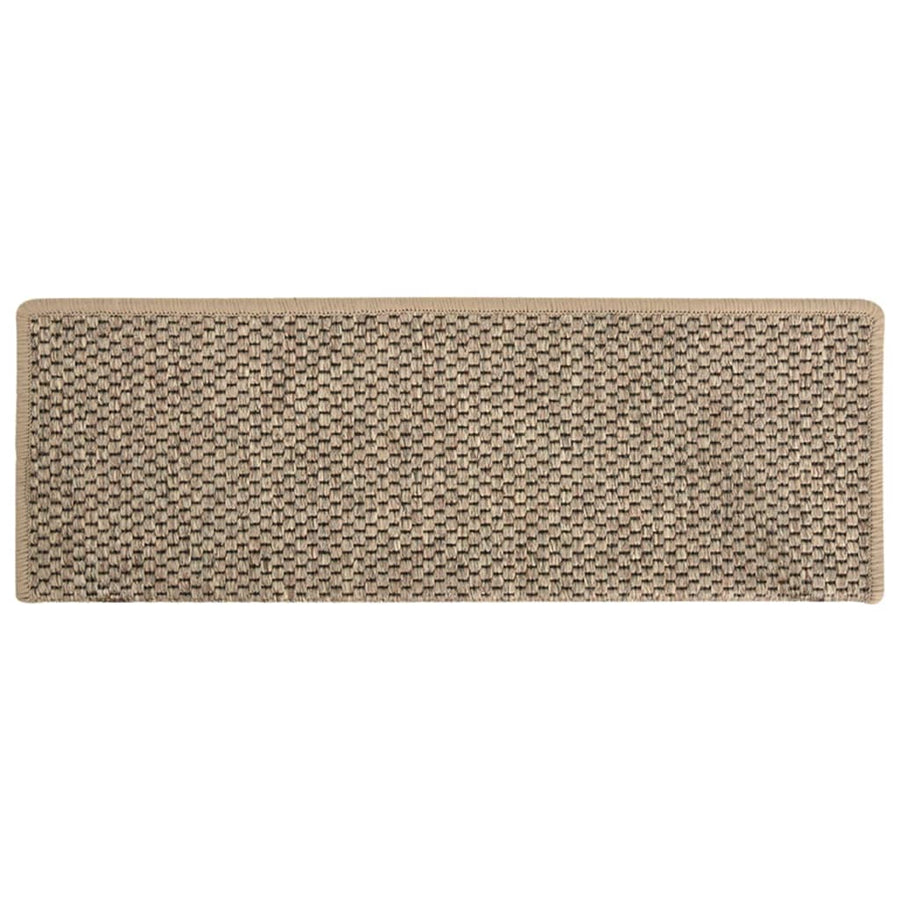 Trapmatten Zelfklevend Sisal-Look 65X21X4 Cm Donkerbeige