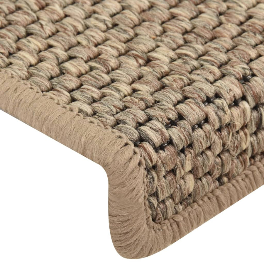 Trapmatten Zelfklevend Sisal-Look 65X21X4 Cm Donkerbeige