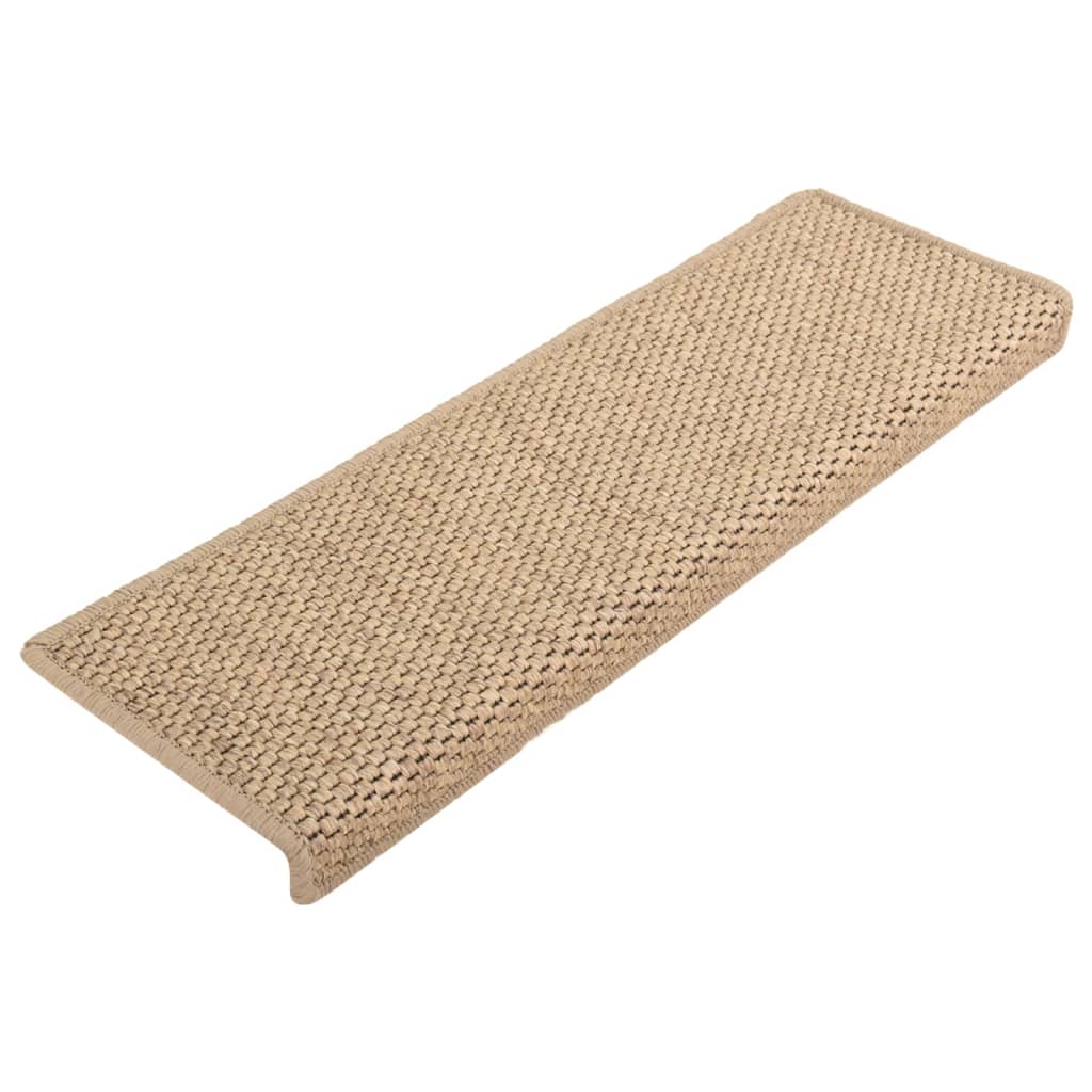 Trapmatten Zelfklevend Sisal-Look 65X21X4 Cm Kleurig Zand