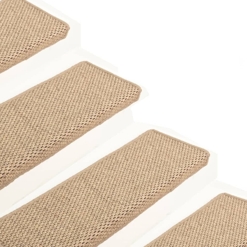 Trapmatten Zelfklevend Sisal-Look 65X21X4 Cm Kleurig Zand