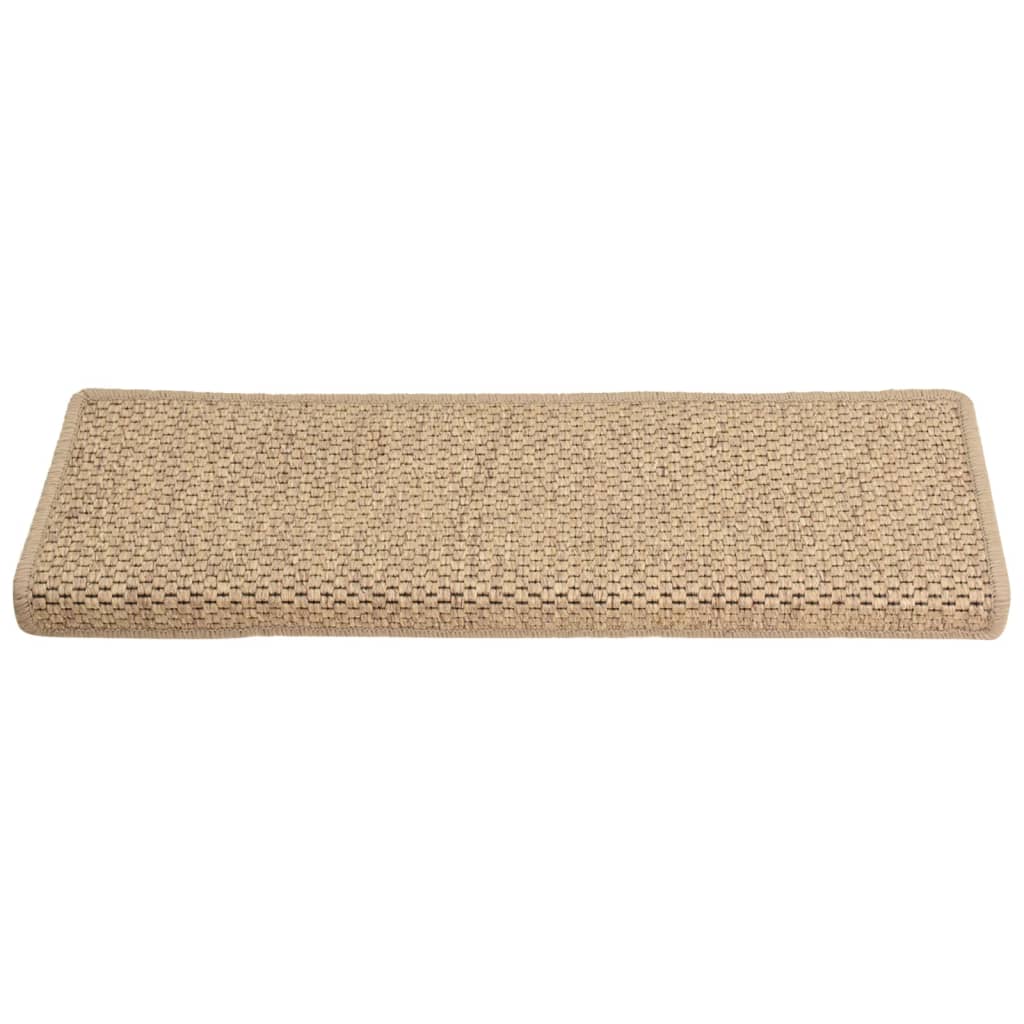 Trapmatten Zelfklevend Sisal-Look 65X21X4 Cm Kleurig Zand