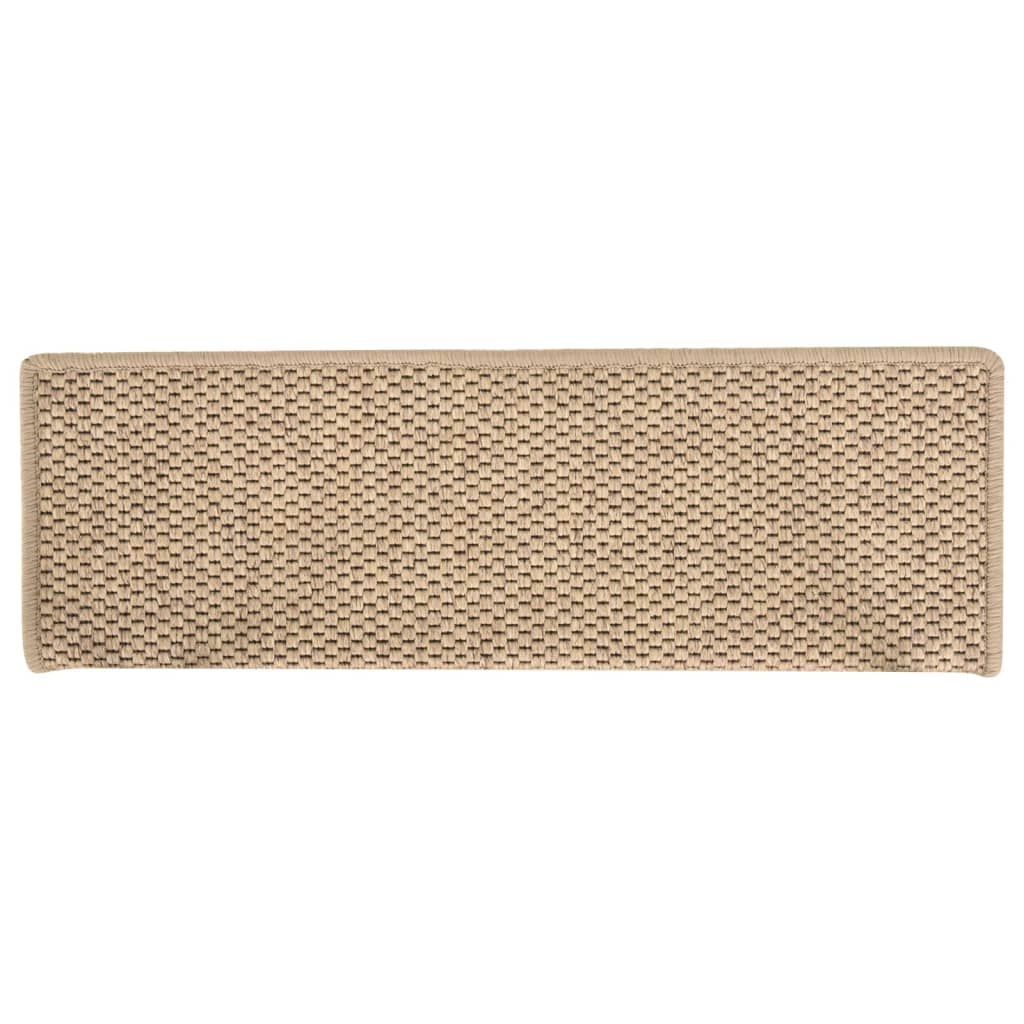 Trapmatten Zelfklevend Sisal-Look 65X21X4 Cm Kleurig Zand