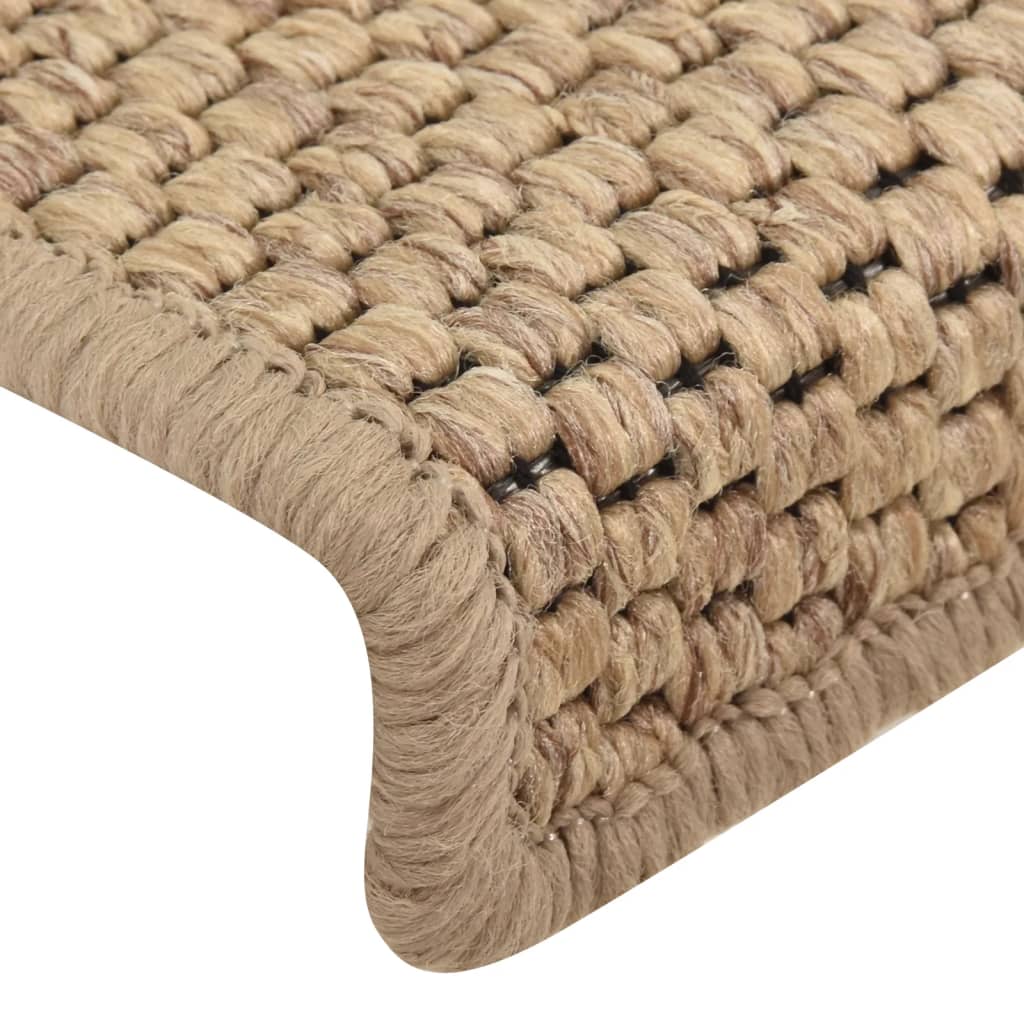 Trapmatten Zelfklevend Sisal-Look 65X21X4 Cm Kleurig Zand