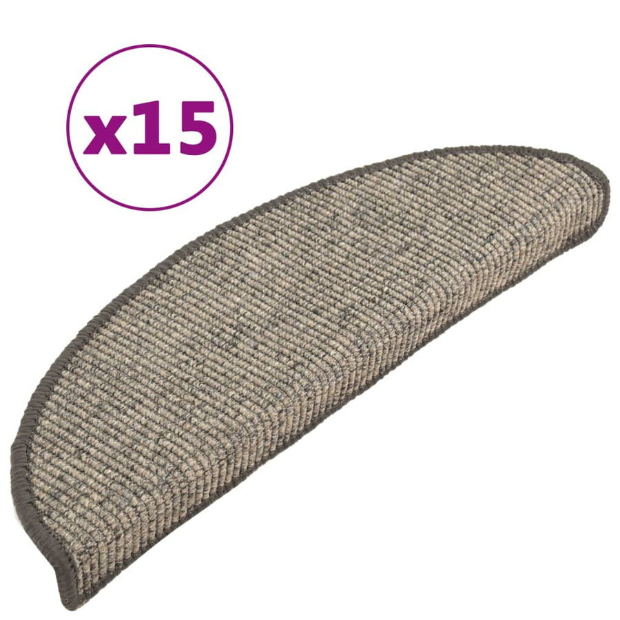 Trapmatten Zelfklevend 15 St 56X17X3 Cm Beige En Grijs 56 x 20 cm